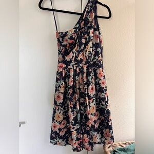 Dove & Dahlia One Shoulder Dress (Floral with Pockets!)